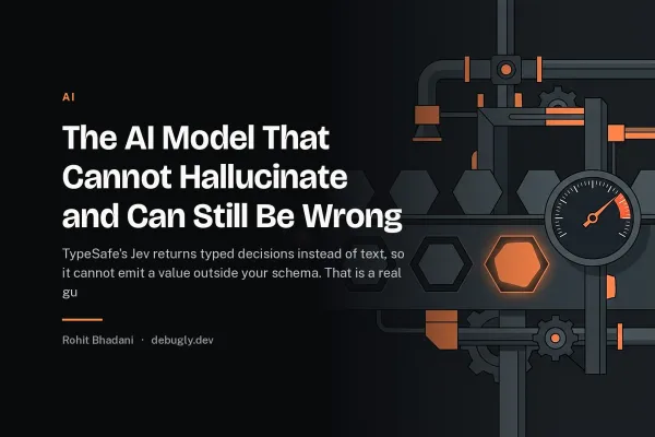 The AI Model That Cannot Hallucinate and Can Still Be Wrong. Feature image on debugly.dev