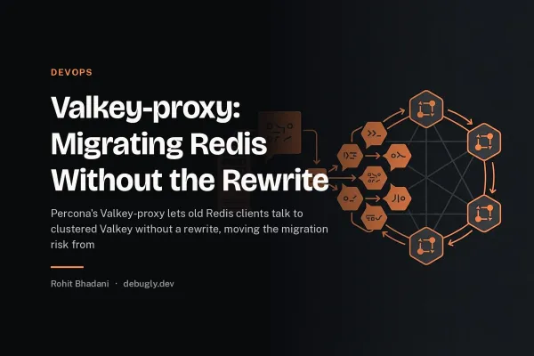 Valkey-proxy: Migrating Redis Without the Rewrite. Feature image on debugly.dev
